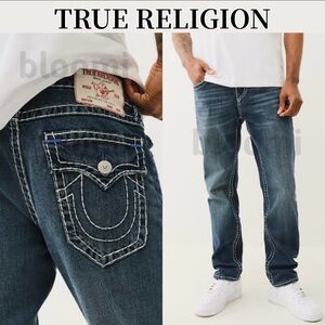 🌹Stunning Vintage True Religion Blue Relaxed Jeans with Horseshoe Stitching